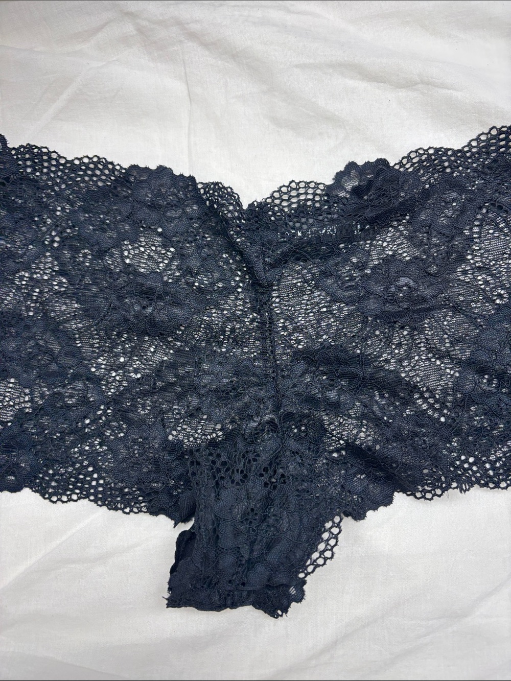 NWOT Blackheart Sexy All Over Black Lace Panty